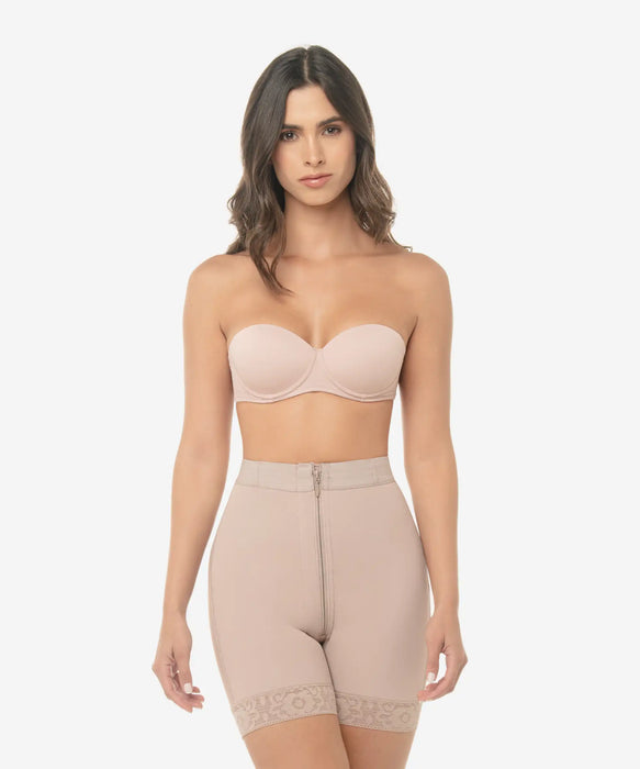 Pantalones cortos de alta compresión con cierre de cremallera - Estilo 253
