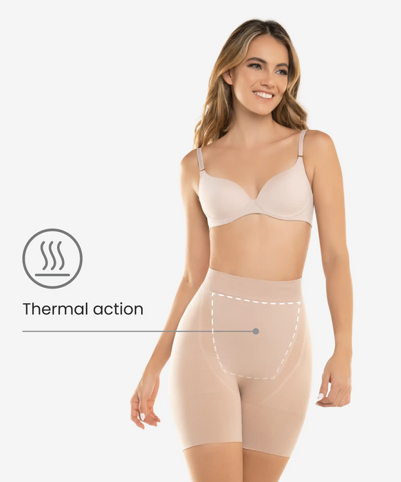 Abdomen Contouring Seamless Thermal Shorts - Style 1504-CYSM Shapers- Seamless.