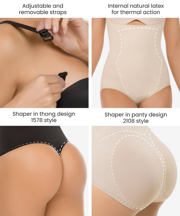 Seamless thermal abdomen focused body shaper - Styles 1577 / 1578-CYSM Shapers- Seamless.