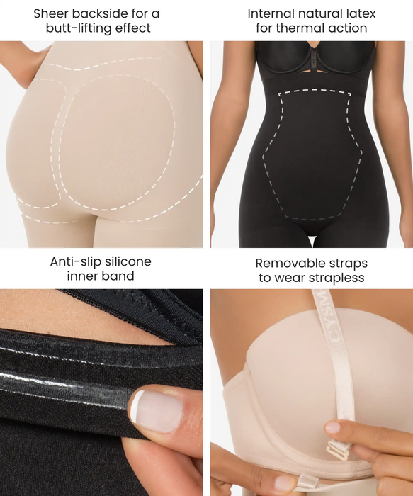 Seamless Strapless Full Body Shaper 3-Pack in style 1588-CYSM Shapers- Bundle.