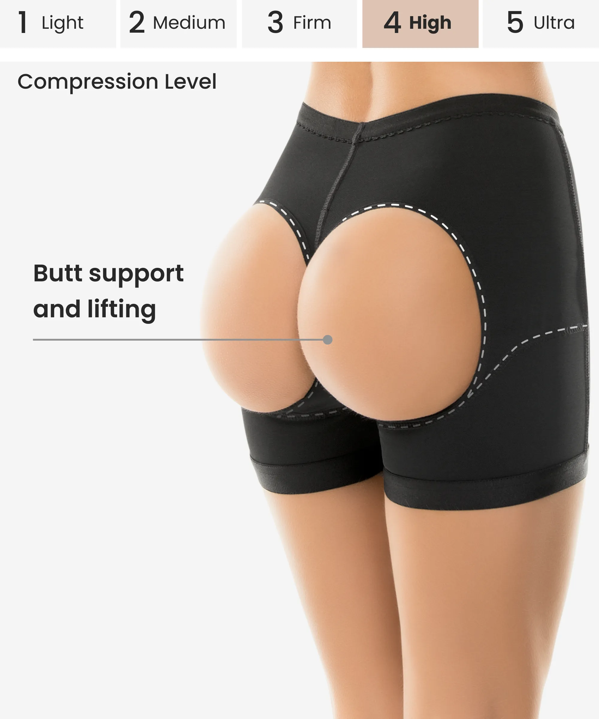 Thermal butt-lifting shorts - Style 202-CYSM Shapers- Masaje Constante.