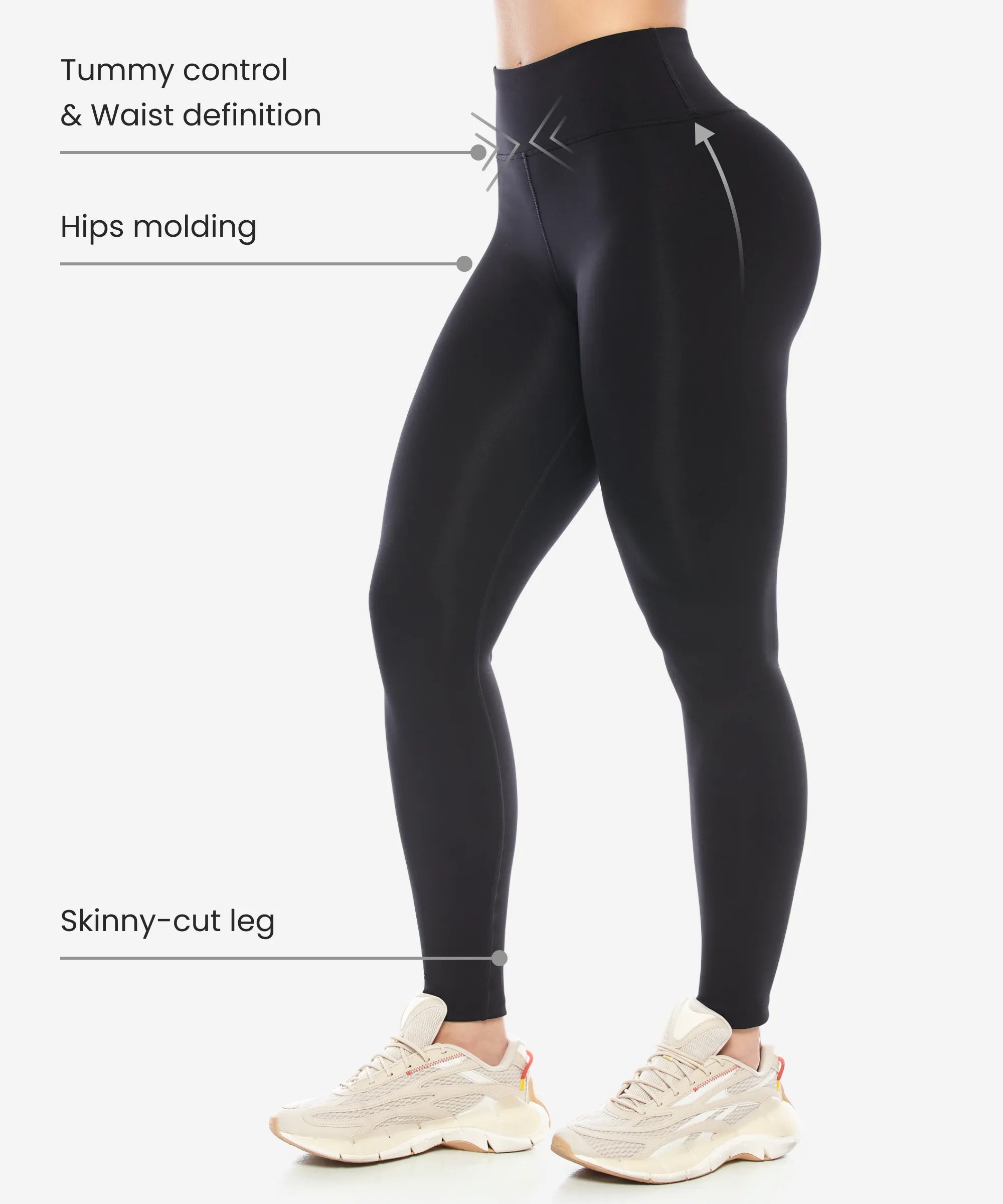 Curvy Legging | Scrunch Butt Fit front benefits