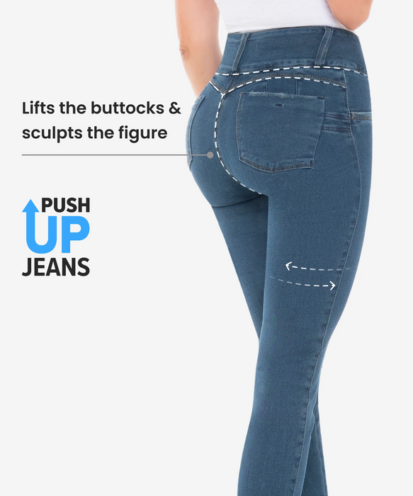 Mix Pack - 3 Push Up Jeans in styles 2122-2121-2104-CYSM Shapers- Bundle.