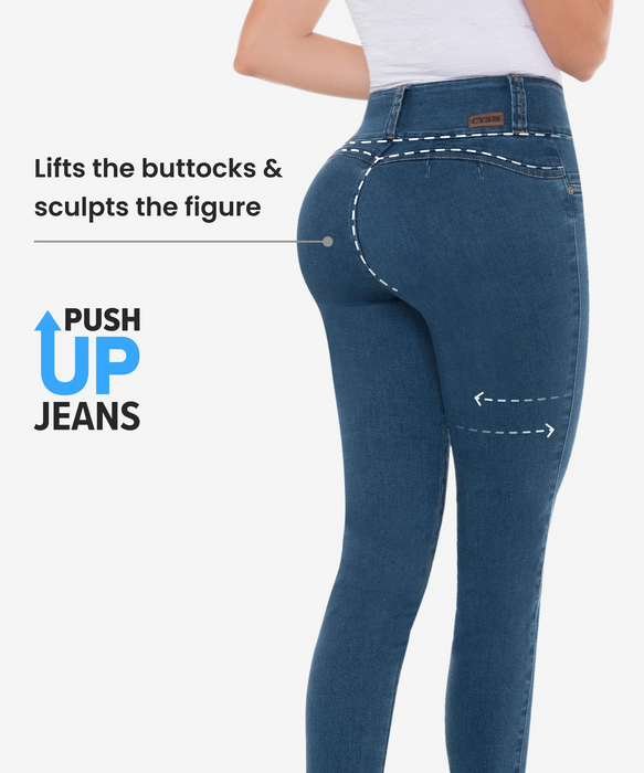 Mix Pack - 3 Push Up Jeans in styles 2128-2119-2122-CYSM Shapers- Bundle.