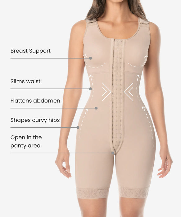 Full-body shapewear with bust support - Style 235