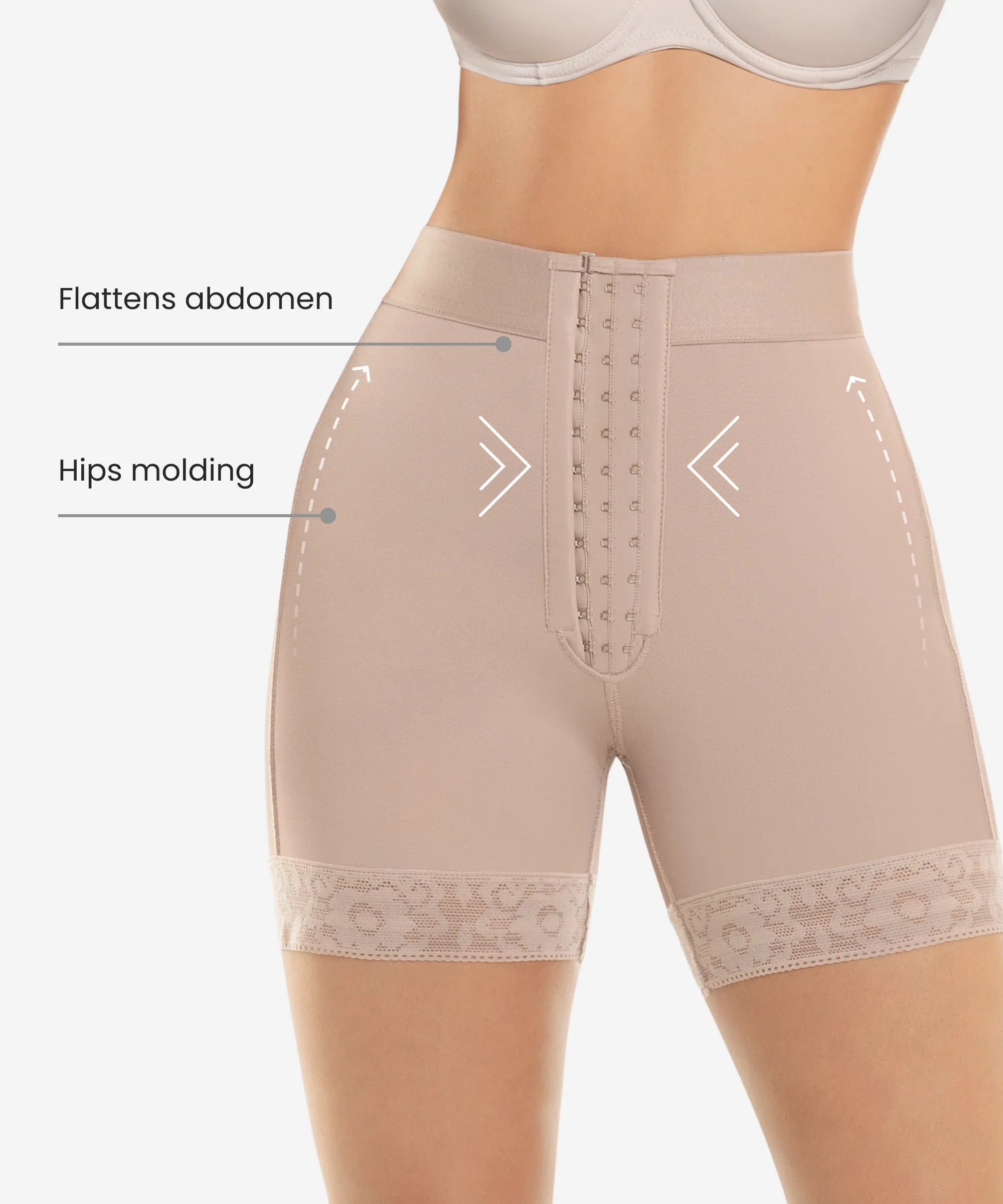 Rose Hook closure Shorts 3-Pack in style 255-CYSM Shapers- Bundle.