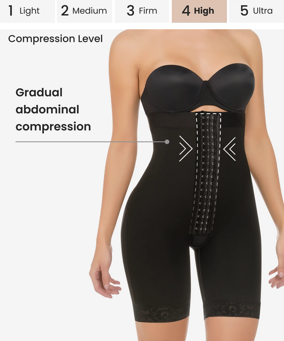 Strapless gradual compression bodysuit - Style 258-CYSM Shapers- Shapewear.