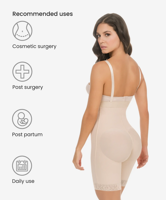 Legs and tummy control full body shaper - Style 259-CYSM Shapers- Ultra-Compresion.