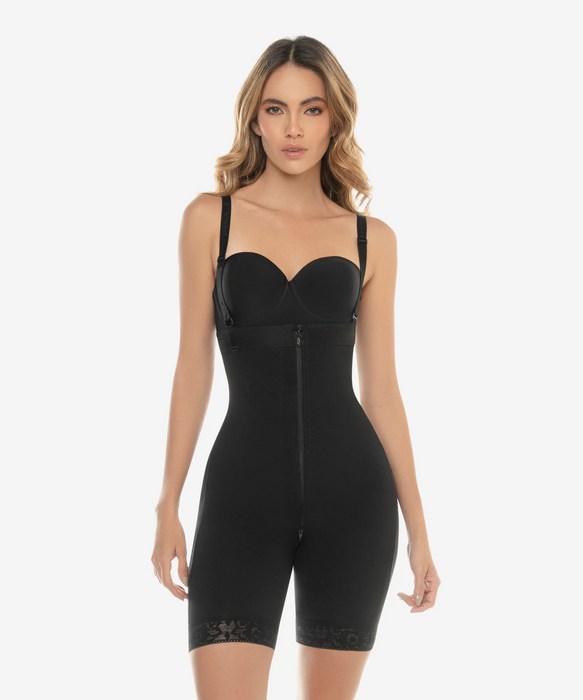 Strapless Compression Bodysuit With Zip Crotch - Style 260-CYSM Shapers- Shapewear.