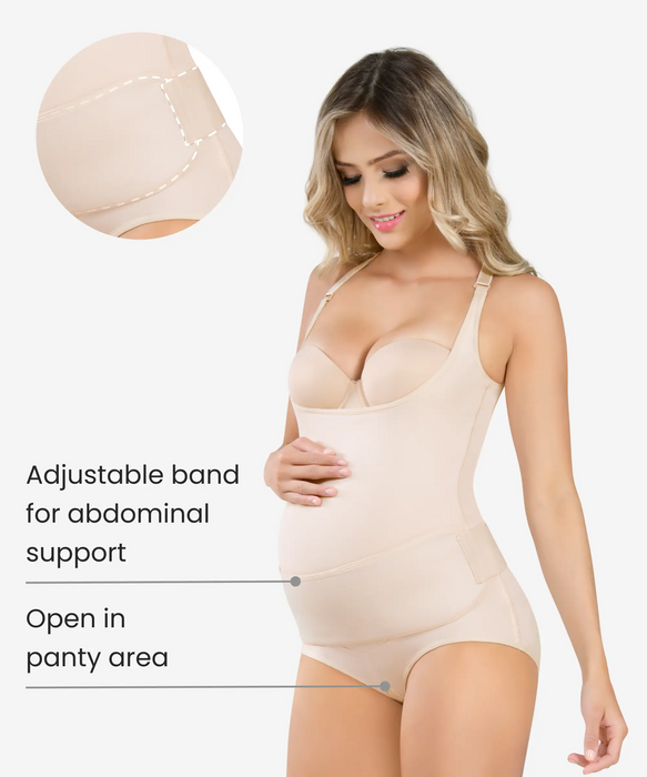 Pregnancy support bodysuit - Style 273-CYSM Shapers- Ultra-Compresion.