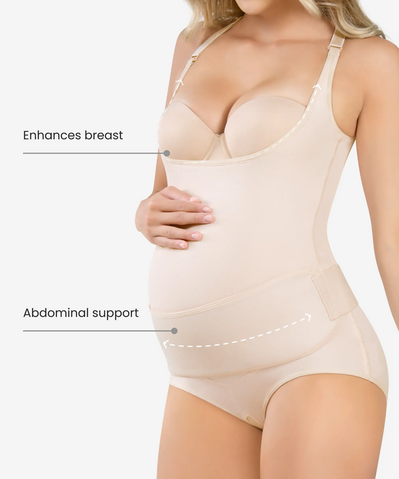 Pregnancy support bodysuit - Style 273-CYSM Shapers- Ultra-Compresion.