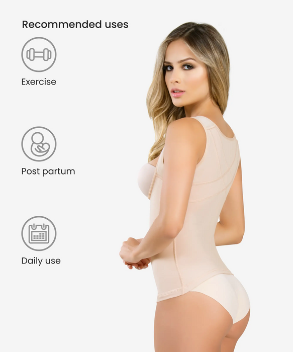 High-control camisole with back support - Style 287-CYSM Shapers- Ultra-Compresion.