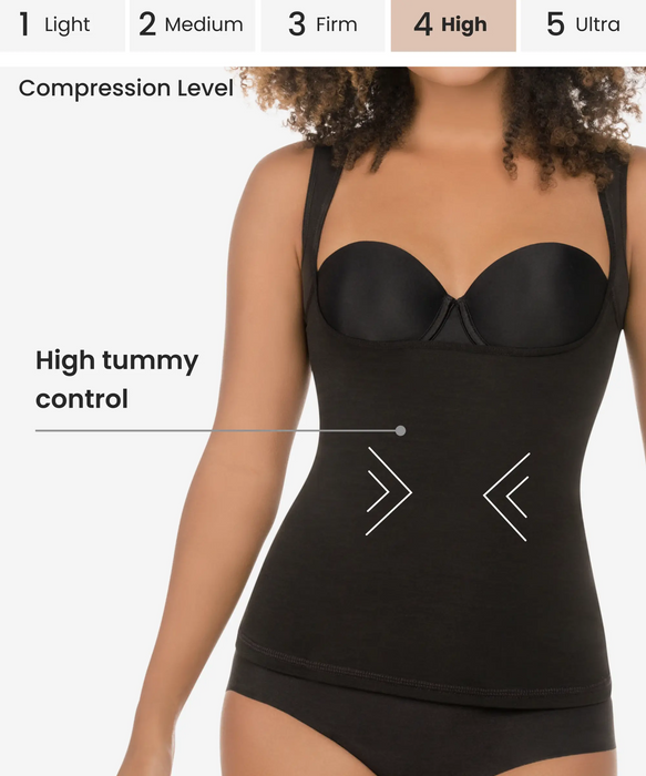 High-control camisole with back support - Style 287-CYSM Shapers- Ultra-Compresion.