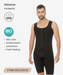 Men’s abdomen and legs control bodysuit - Style 298-CYSM Shapers- Masaje Constante.