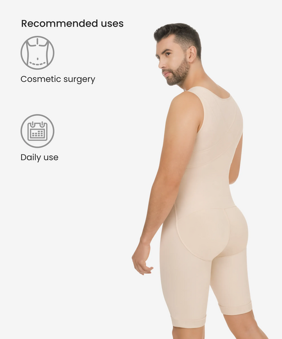 Men’s abdomen and legs control bodysuit - Style 298-CYSM Shapers- Masaje Constante.