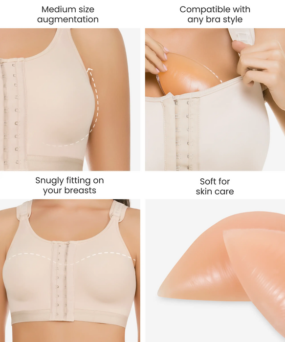 Silicone breast enhancer pads (Half Moon) - Style 3001-CYSM Shapers- Accesorios.