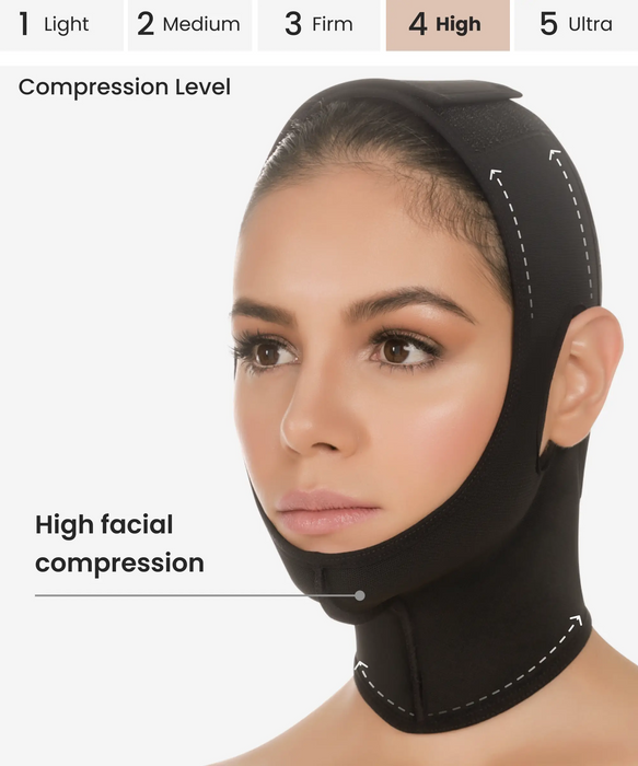 Post surgery compression face wrap - Style 356-CYSM Shapers- Shapewear.