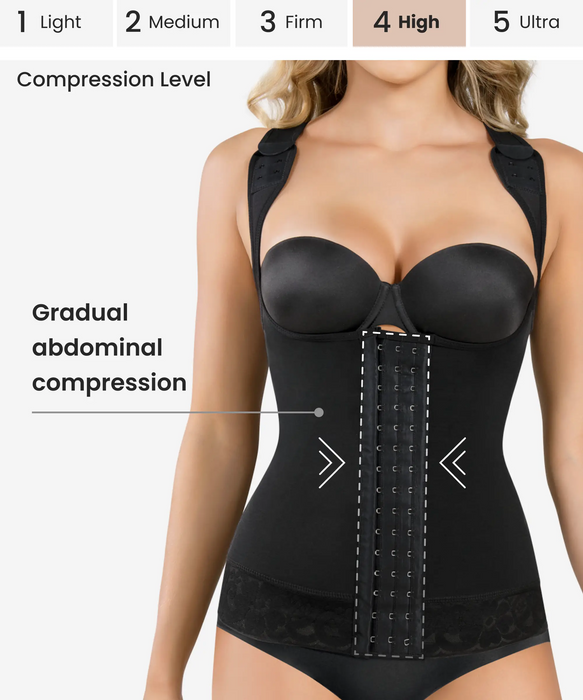 Compressive posture corrector vest - Style 427-CYSM Shapers- Shapewear.