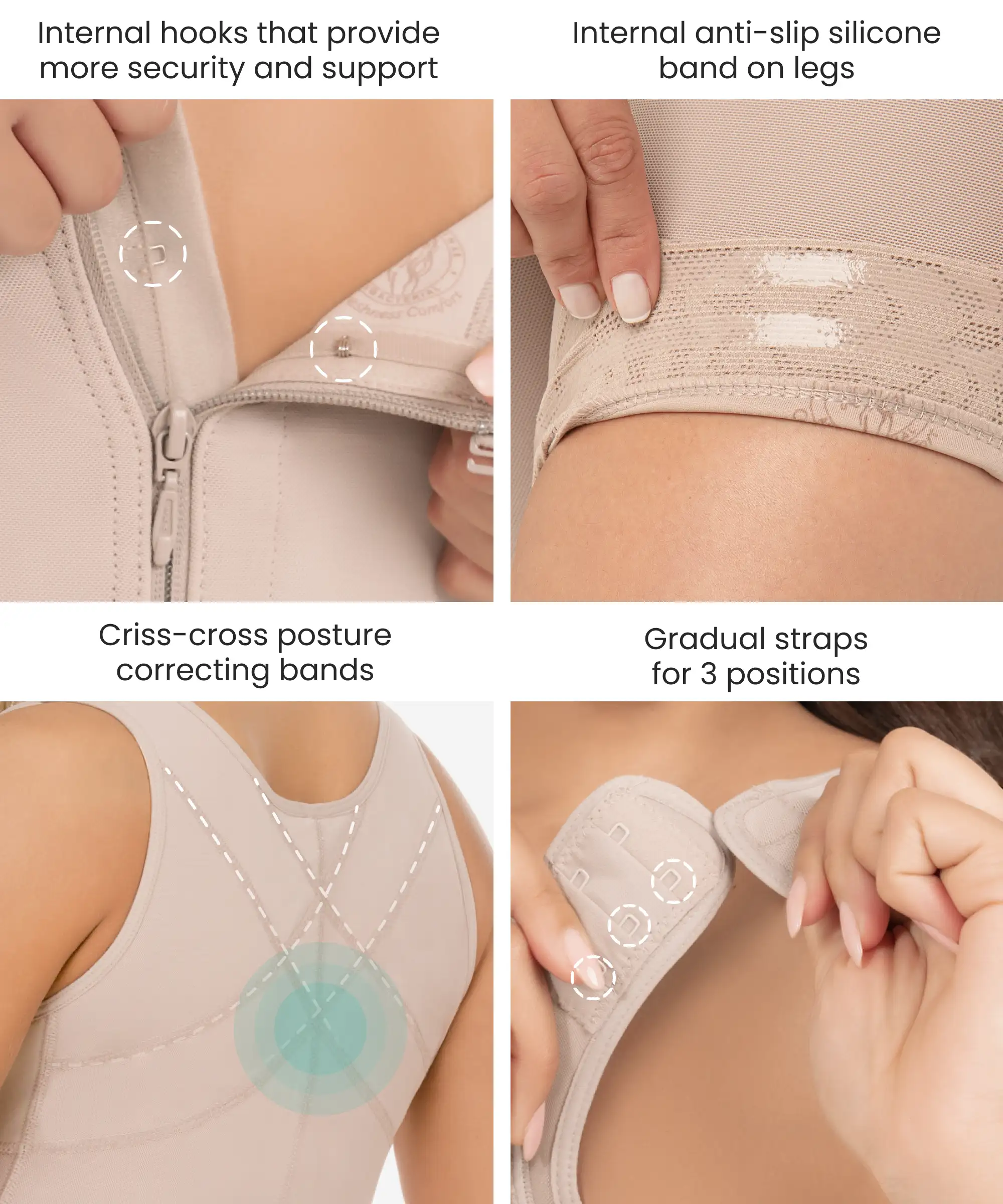 Rose Body Shaper 3-Pack in style 436-CYSM Shapers- Bundle.