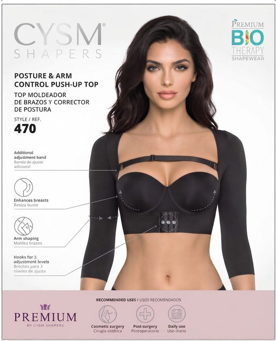 Top push-up con control de postura y brazos - Estilo 470 