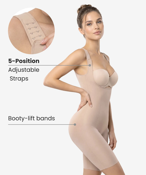 Ultra-Light Sculpting Full-Body Shaper Style 513 High Compression & Booty Lift