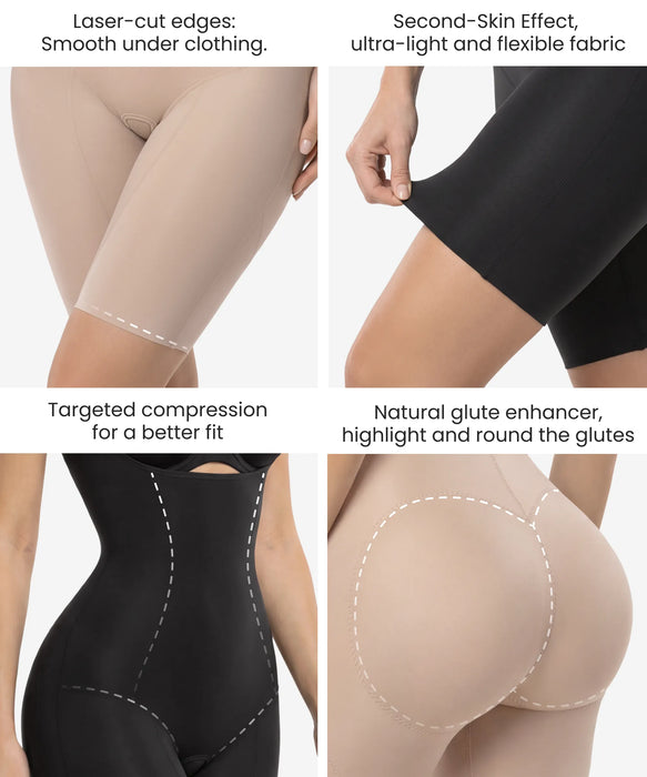 Ultra-Light Sculpting Full-Body Shaper Style 513 High Compression & Booty Lift