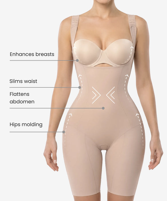 Ultra-Light Sculpting Full-Body Shaper Style 513 High Compression & Booty Lift