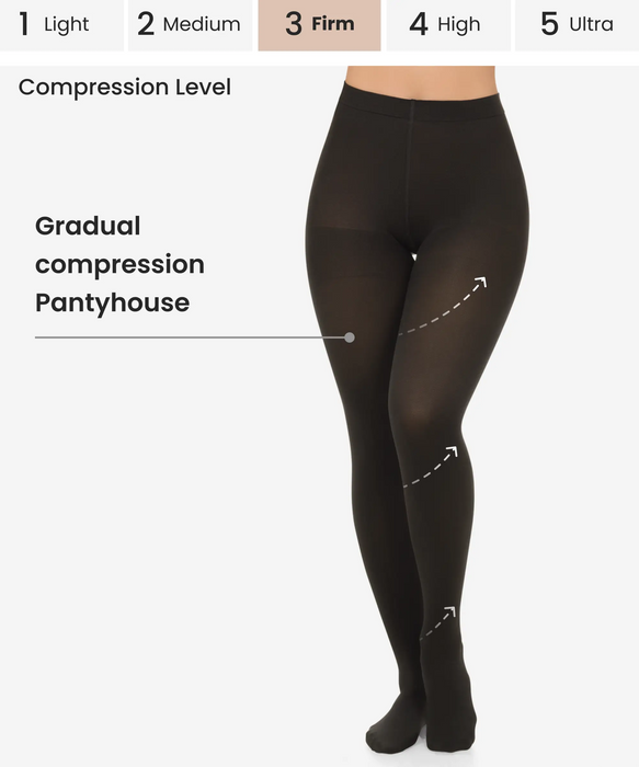 High compression pantyhose for varicose veins - Style 61-CYSM Shapers- Medias.