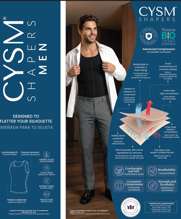 Chaleco térmico corrector de postura para hombre - Estilo 7005 