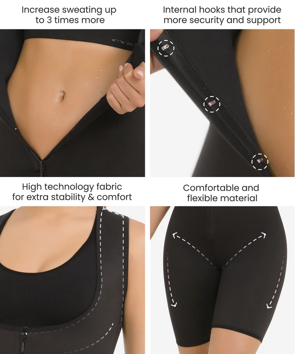 High performance thermal body suit - Style 8016-CYSM Shapers- Termico.