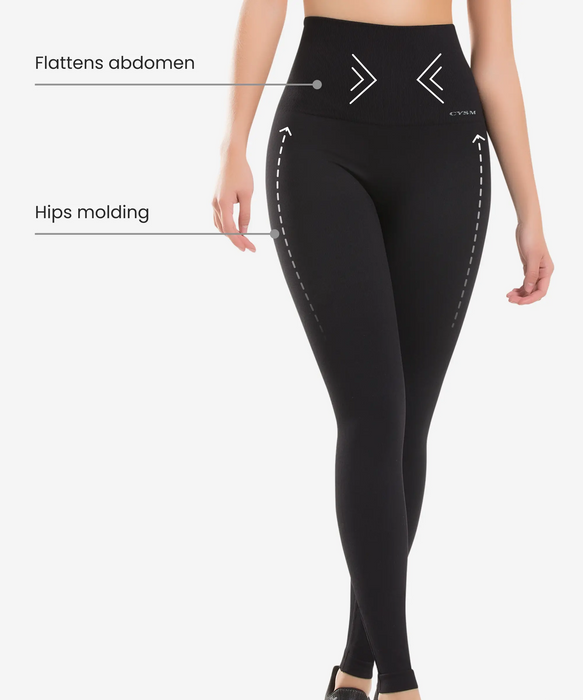 Ultra compression and abdomen control fit legging - Style 910-CYSM Shapers- Fit Leggings.