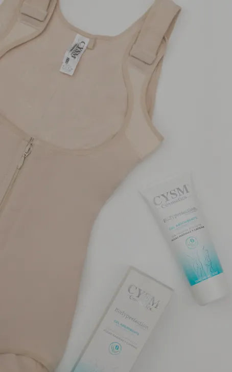 CYSM nude shapewear and Body Perfection Gel bundle for sculpting and skin care