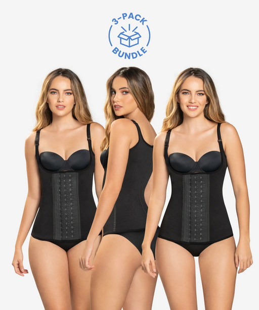 Black Ultra Waist Cincher 3-Pack in style 1331-CYSM Shapers- Bundle.