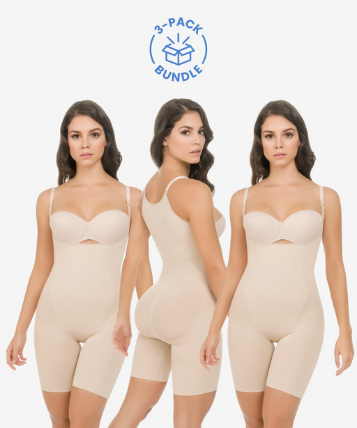 Nude Seamless Bodysuit 3-Pack in style 1585-CYSM Shapers- Bundle.