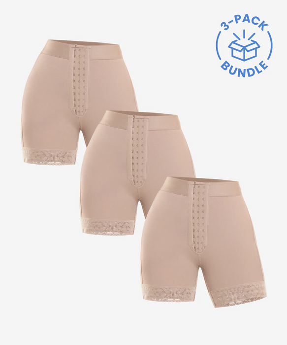 Rose Hook closure Shorts 3-Pack in style 255-CYSM Shapers- Bundle.