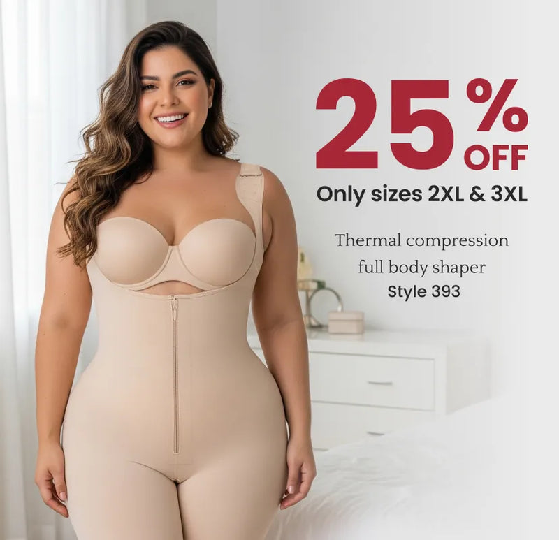 LAST CHANCE: Premium 2XL & 3XL shapewear 25% OFF